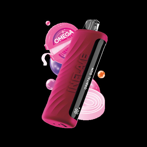 Электронная сигарета Inflave Omega 10000 Розовая Жвачка
